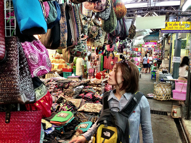 Image showcasing Chatuchak, the capital's most famous Bangkok market!